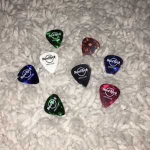 8 hard rock guitar picks!!